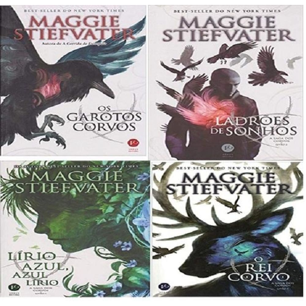 Kit 4 Livros A Saga Dos Corvos Maggie Stiefvater