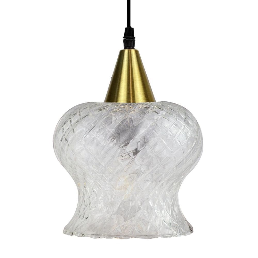 Lustre Pendente Taschibra Aisha Boreal E27 Transparente Bivo