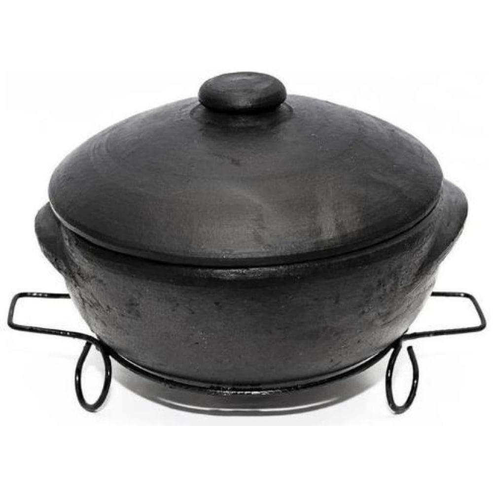 Panela De Barro Capixaba 1,5L Com Suporte