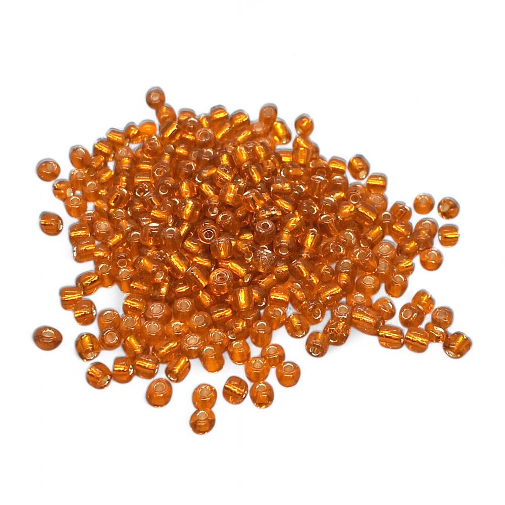 Miçanga para Guia Laranja Cristal Artesanato 4mm de 500g