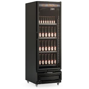 Cervejeira Vertical com Porta de Vidro 572 Litros GCB57VLC Preta Gelopar 220V