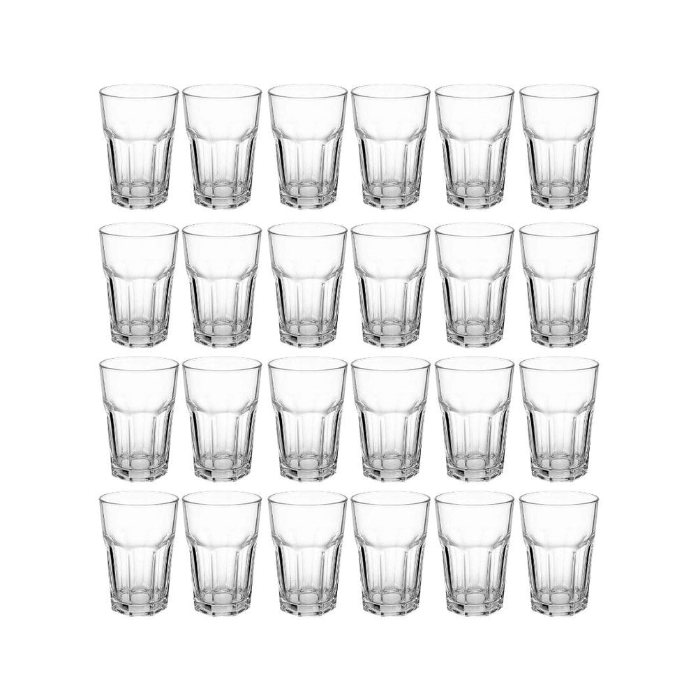KIT c/ 24 Copos de Vidro - Vitamina 350ml Transparente
