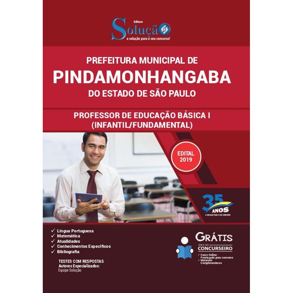 Apostila Pindamonhangaba - Sp - 2019 - Professor Infantil