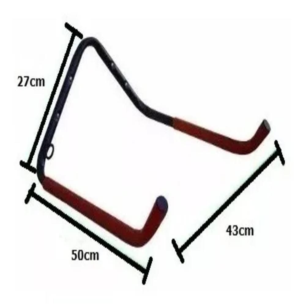 Suporte De Parede Horizontal Para 2 Bicicletas Parafuso 10