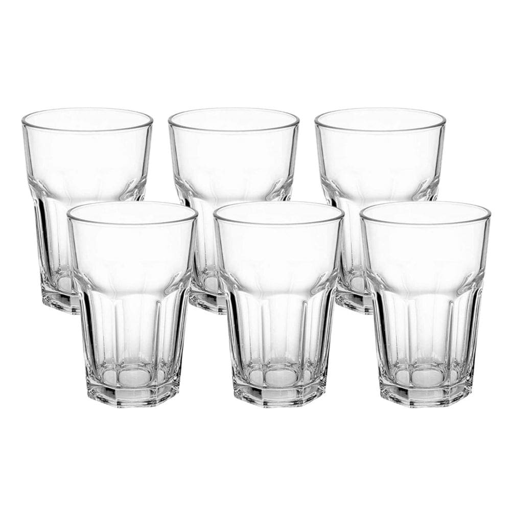 Copos De Vidro Transparente Vitamina 350ml 6 Peças