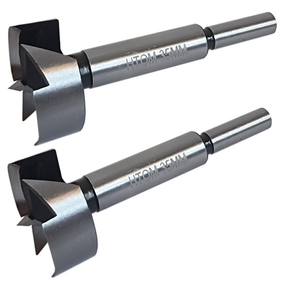 Kit 2 Broca Forstner 35Mm Furadeira Madeira Dobradiça Caneco