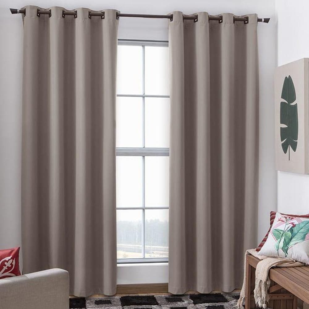Cortina 100% Blackout Milano Enzotex Bege 2,00M X 1,80M