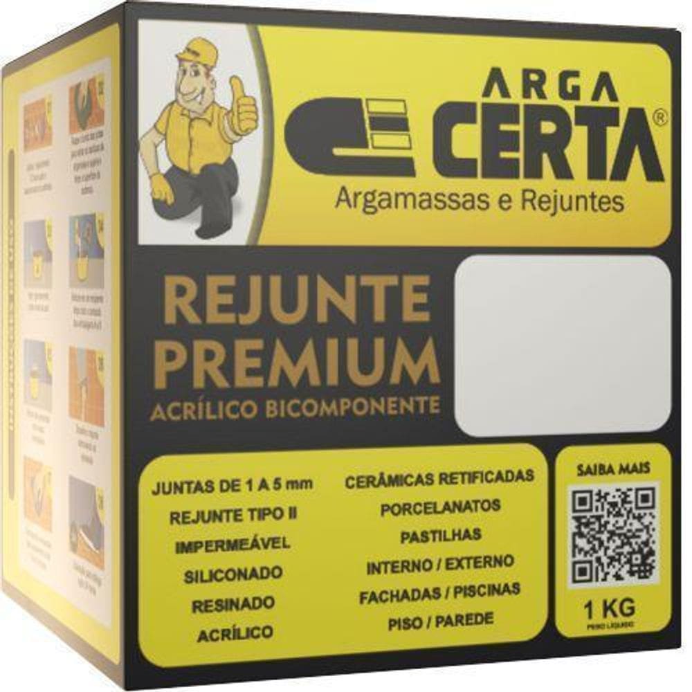 Rejunte Premium Acrílico Bicomponente Branco