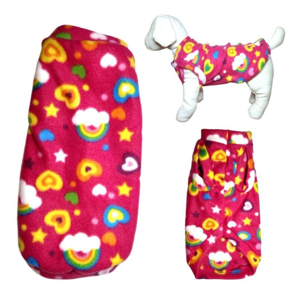 Roupa Para Cães - Suéter Inverno Rosa Colorido Eg