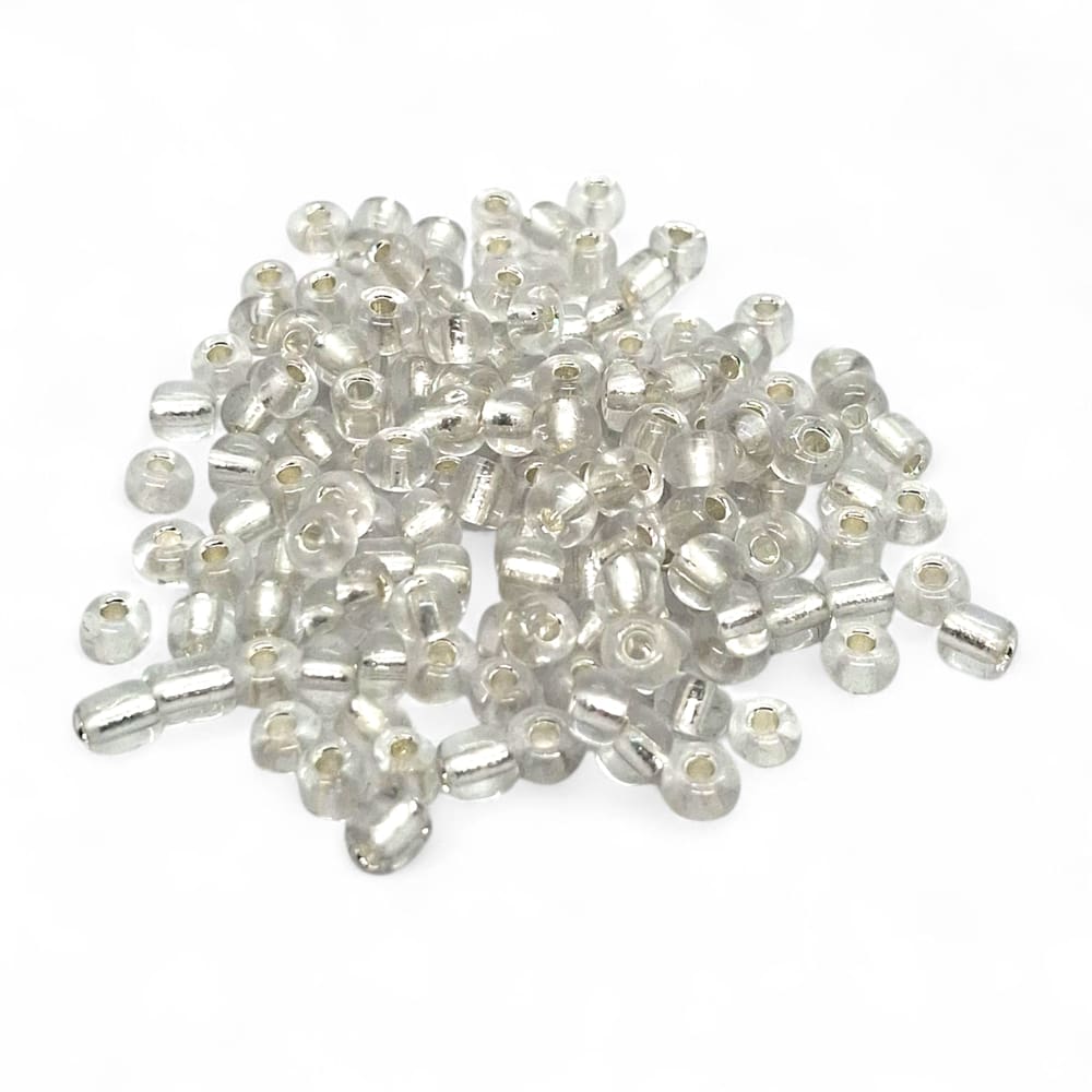 Miçanga para Guia Cristal Transparente Artesanato 4mm 500g