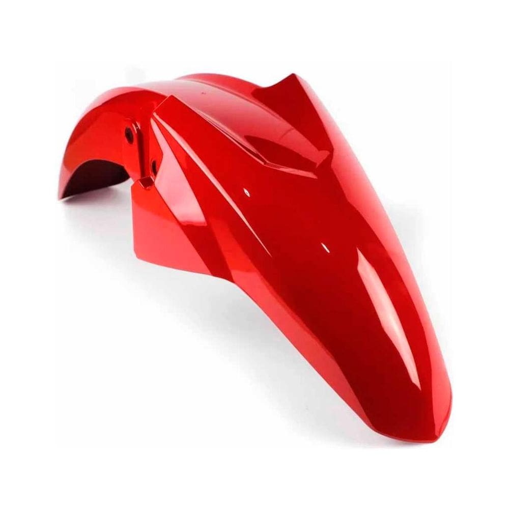 Paralama Titan125 Fan 2015 Esd Vermelho Guarau Com Furo