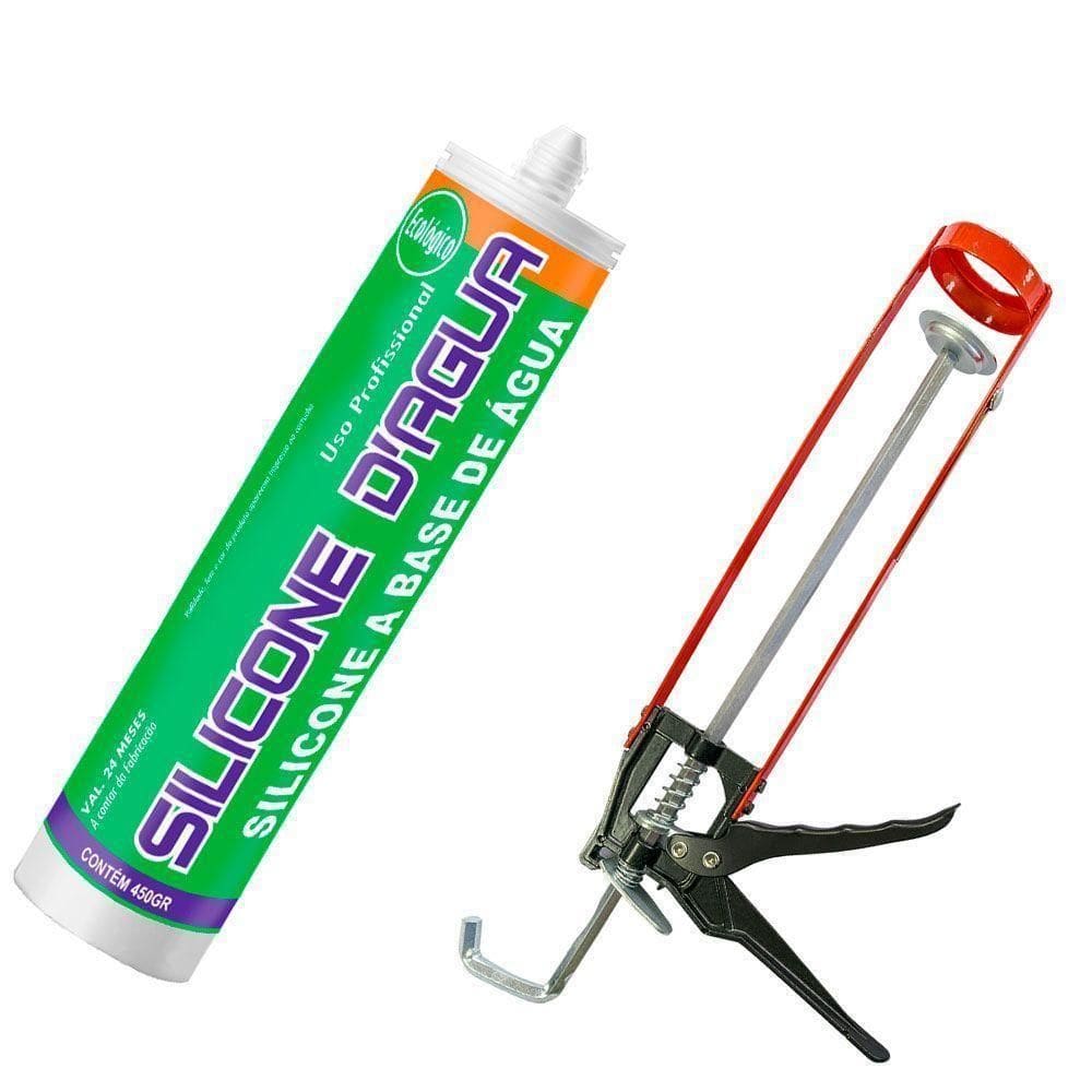 Kit Cola Isopor Cinza 450G Com Aplicador