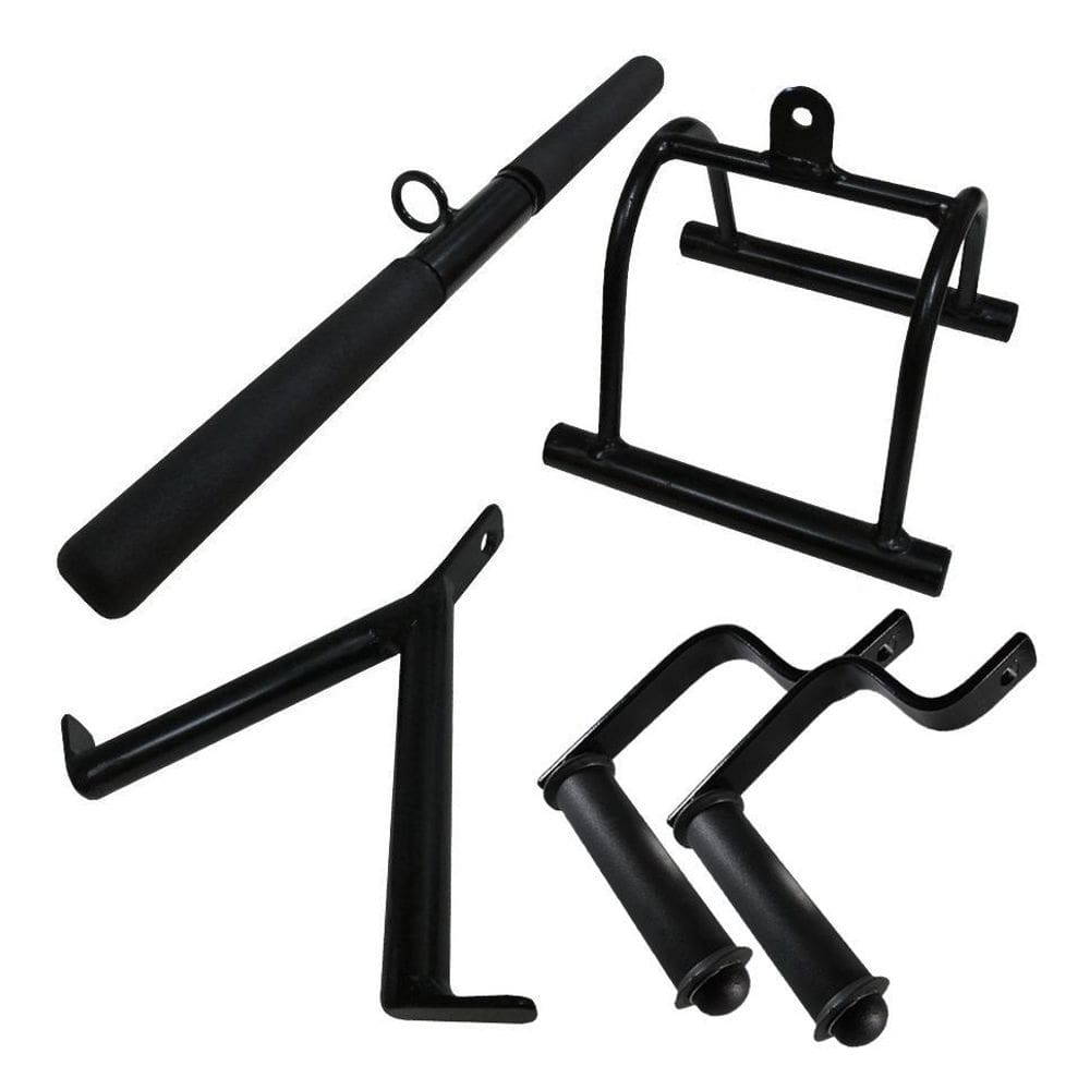 Puxador Reto Triceps Estribo Musculação Kit Academia