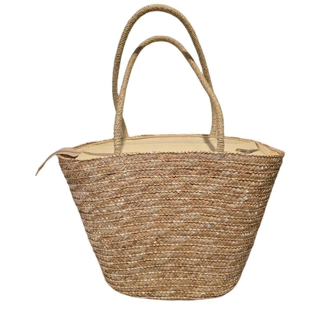 Bolsa Grande Cesta Artesanal Ombro Praia Piscina Grande Palha