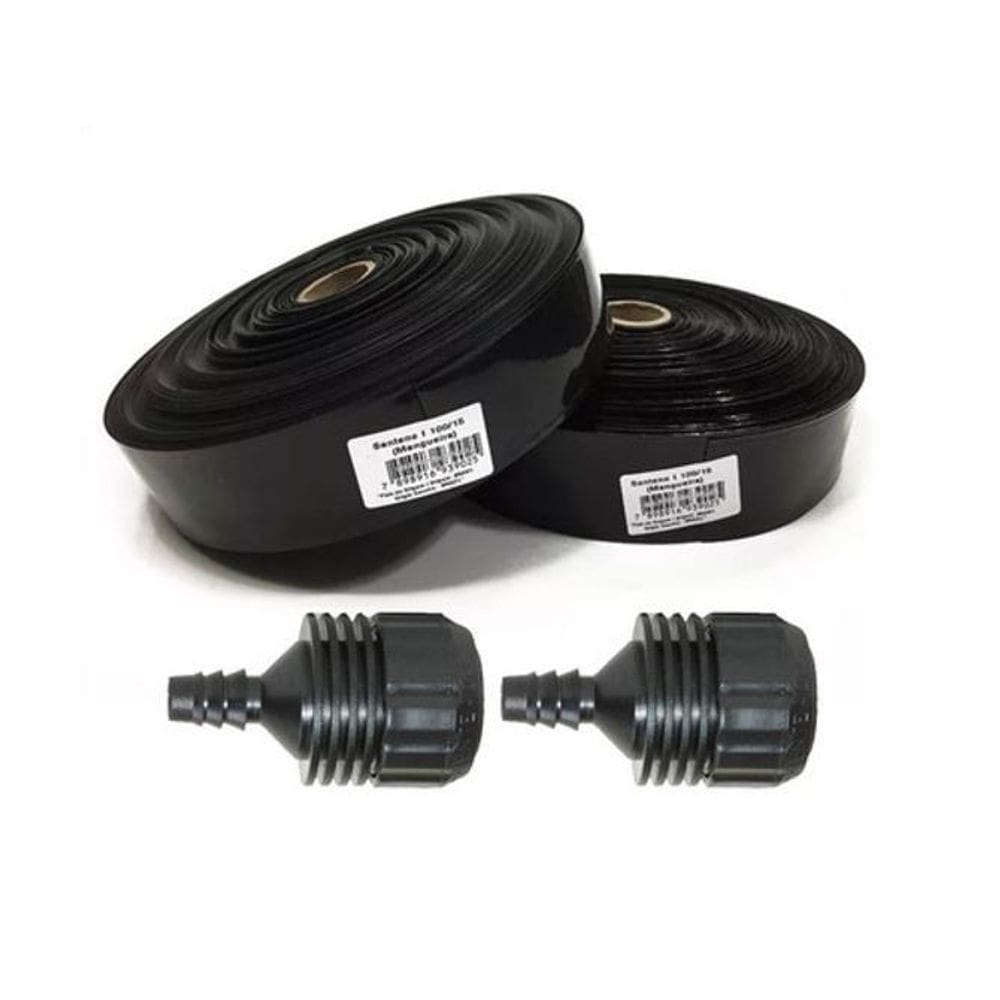 2 Mangueiras Santeno Nº1 Microperfurada 100M + 2 Transições