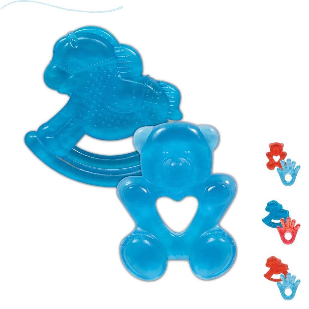 Kit 2 Mordedores Buba Infantil Bebe Agua Resfriavel Gelado