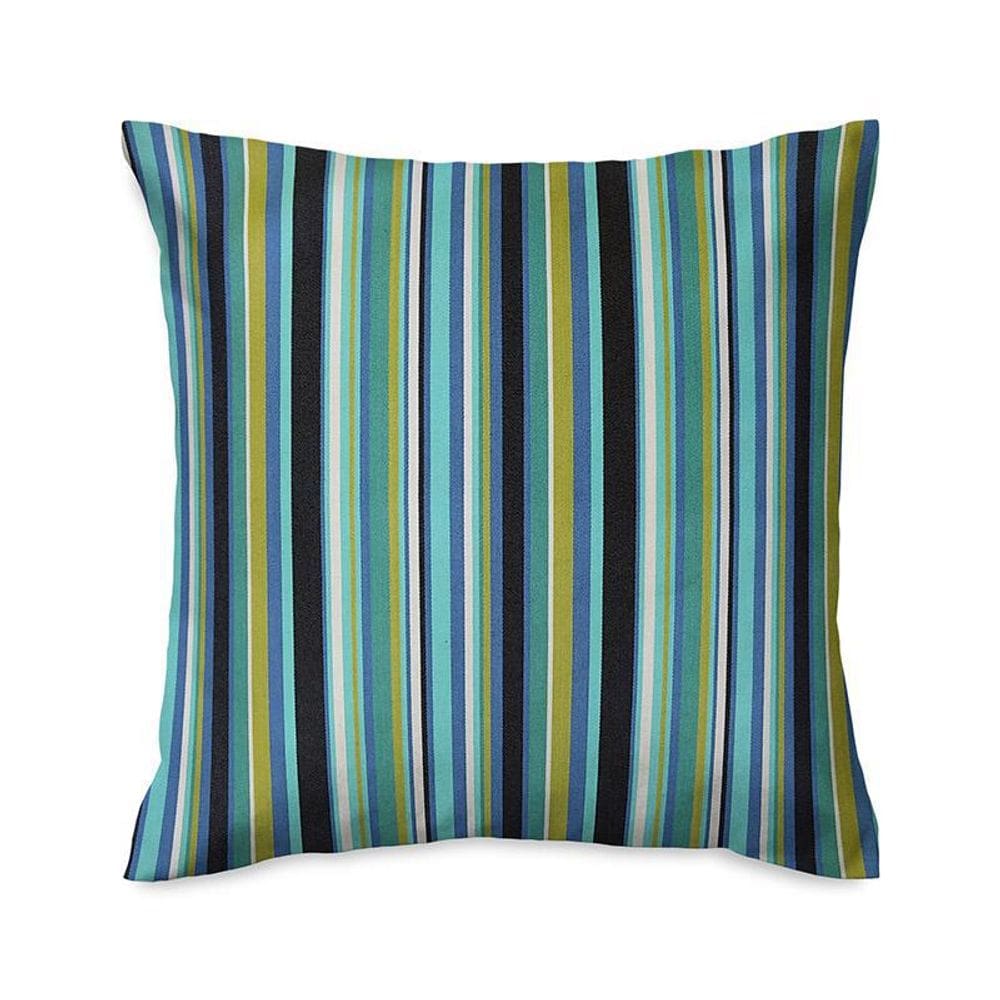 Capa De Almofada Vivain Listrado Verde Com Azul