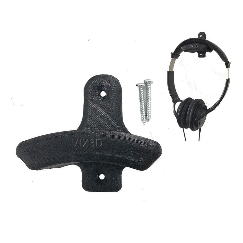 Suporte De Parede Fixar Pendurar Fone De Ouvido + Parafusos