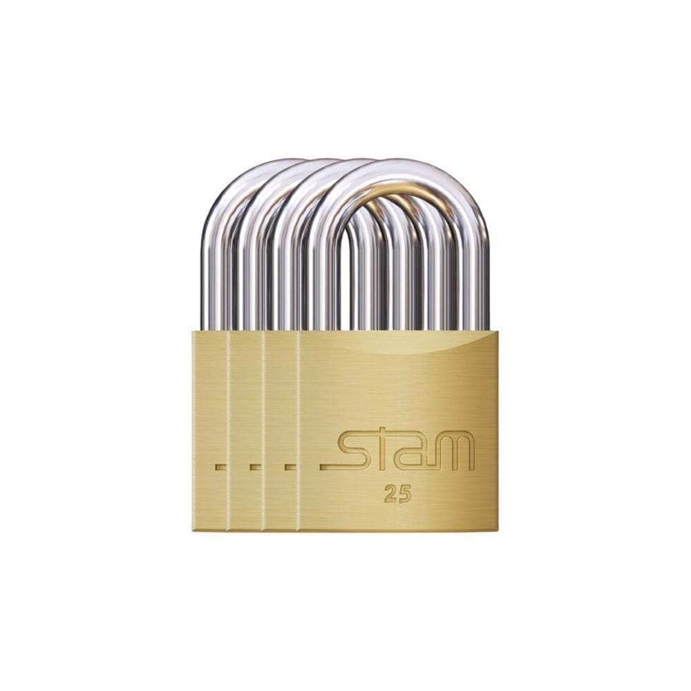 04 Cadeado Segredos Iguais Mestrado Mesma Chave 25Mm