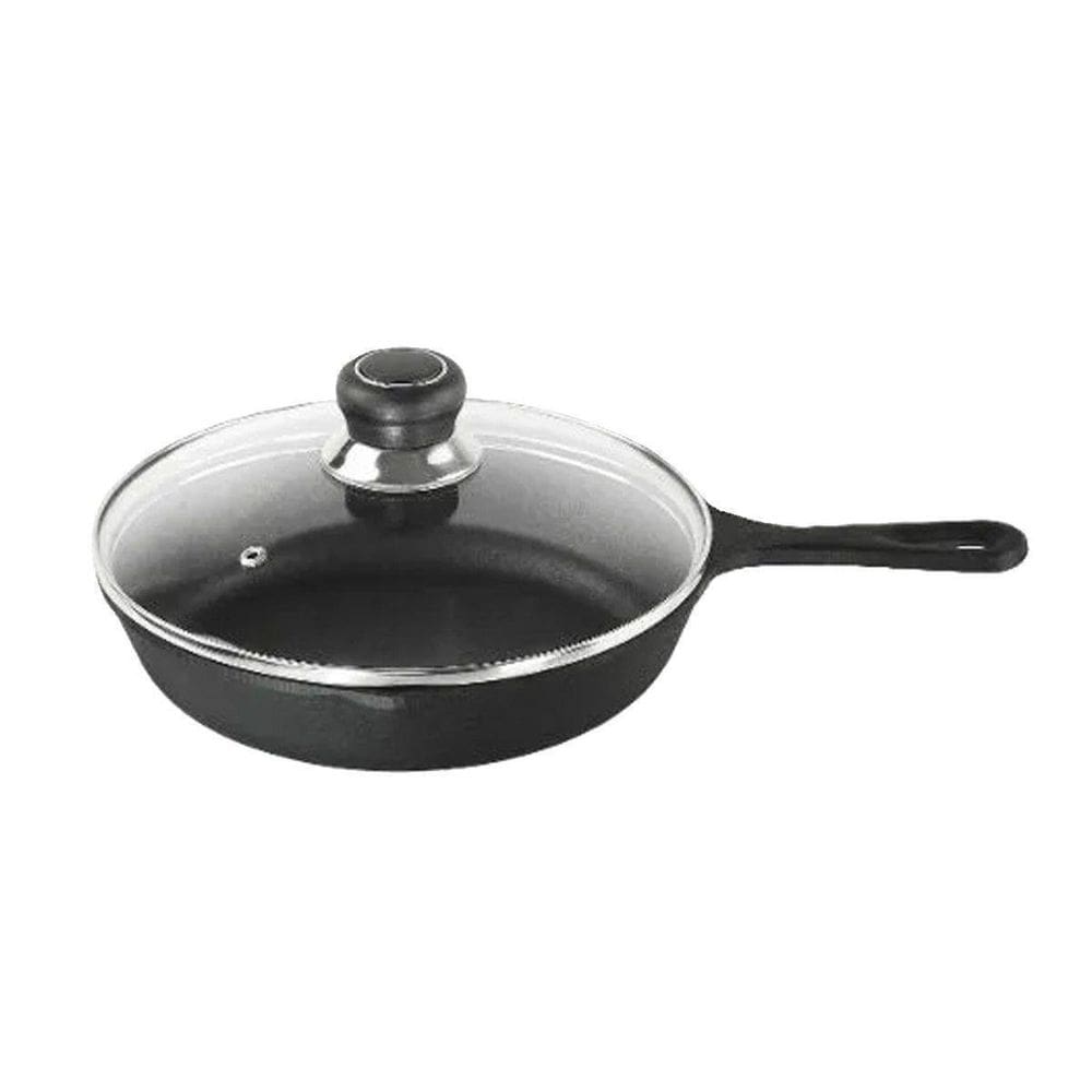 Frigideira Lider Cabo Ferro Tampa Vidro Santana 26 Cm