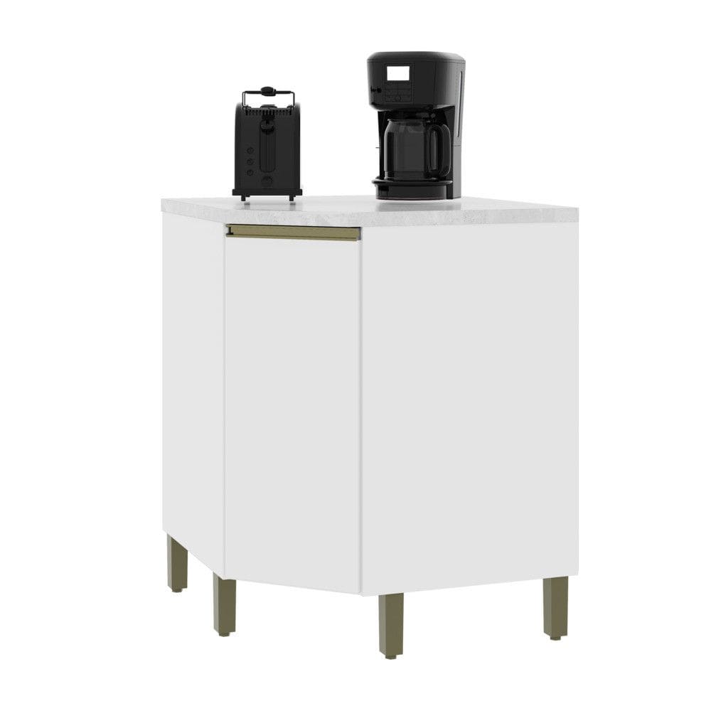 Balcão de Canto Oblíquo1 Porta com Tampo