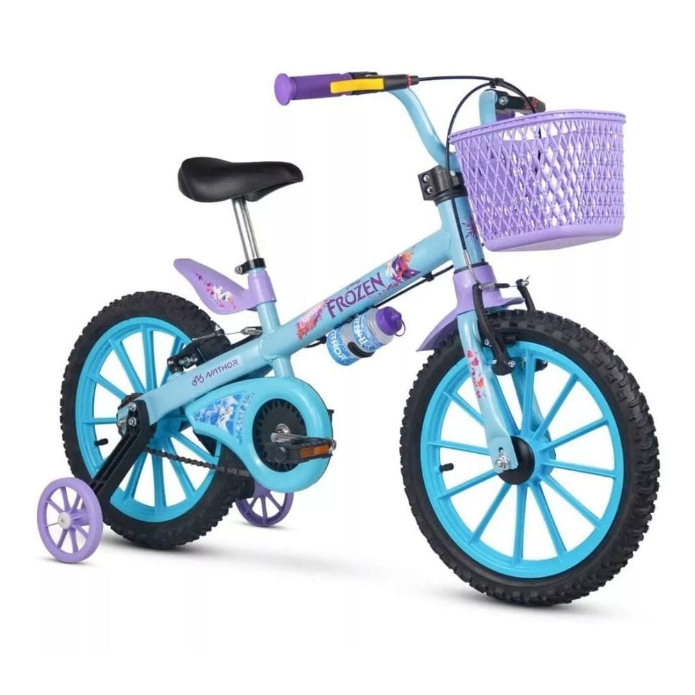 Bicicleta Infantil Frozen Disney Menina Aro 16 Nathor