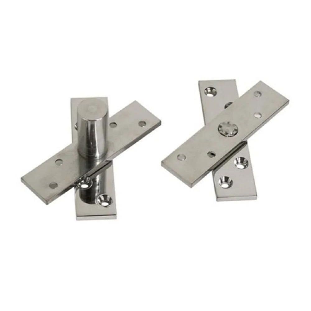 Dobradiça Porta Pivotante Inox Pivô Reforçada Com Rolamento