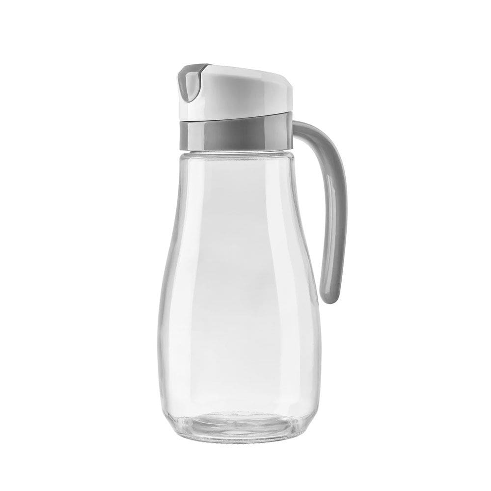 Jarra de Vidro Transparente C/ Tampa Paládio P/ Água, Suco e Refrigerante 950ml