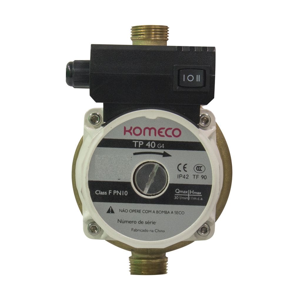 Mini Bomba Circuladora De Água TP40 G4 Bronze - Komeco - 127V