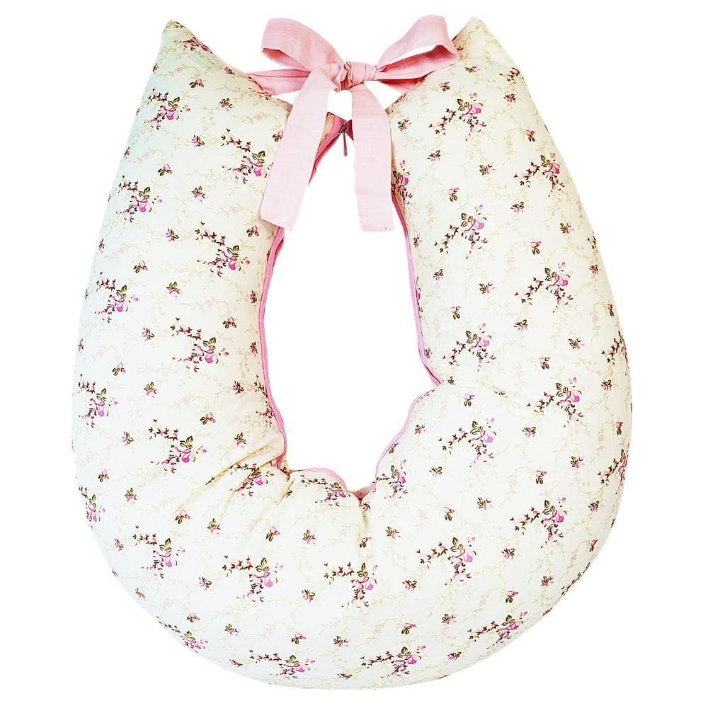 Almofada Amamentação Floral Rosa