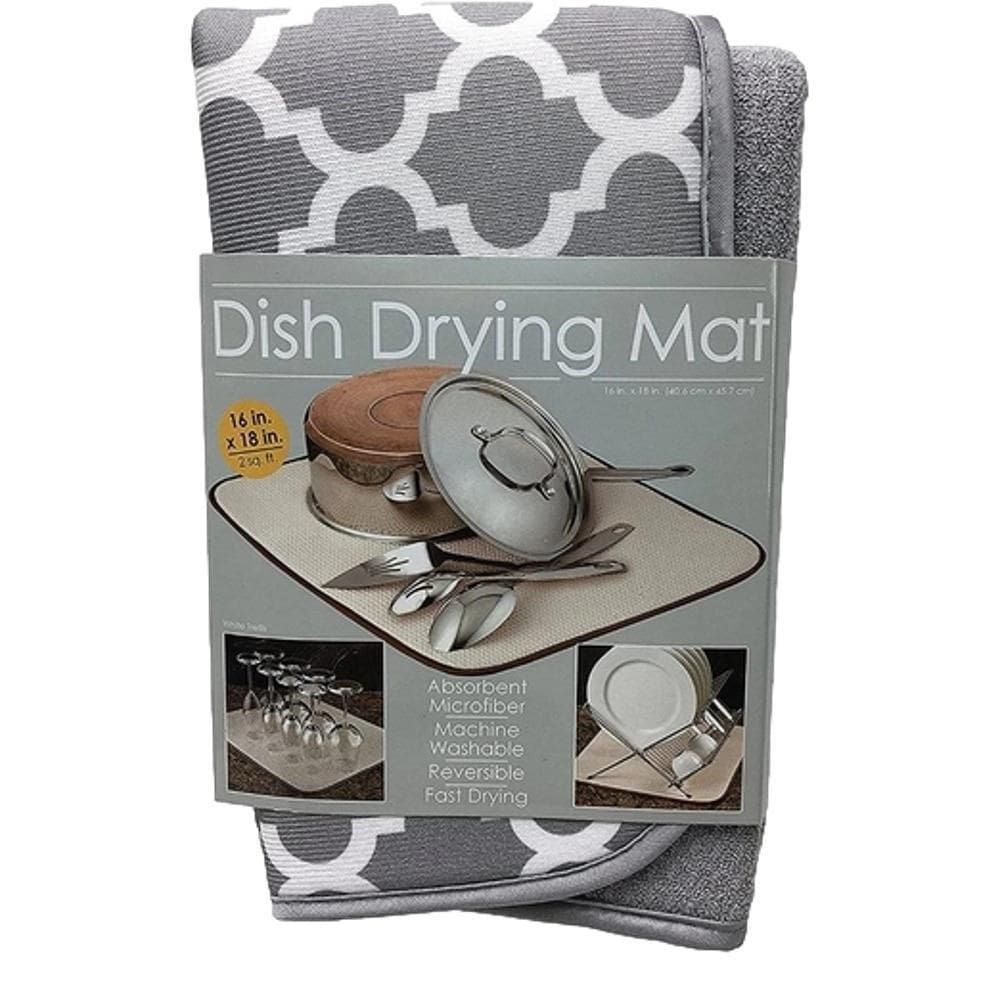 Tapete De Secagem Para Louças Dish Drying Mat Cinza