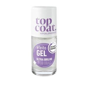 Esmalte Blant Top Coat Efeito Gel Ultra Brilho 8,5Ml
