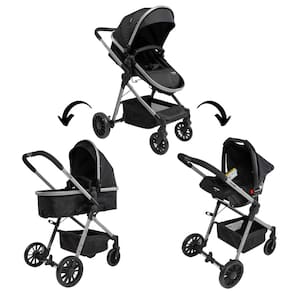 Carrinho De Bebê com Bebê Conforto TS DUO Prestige PT Voyage