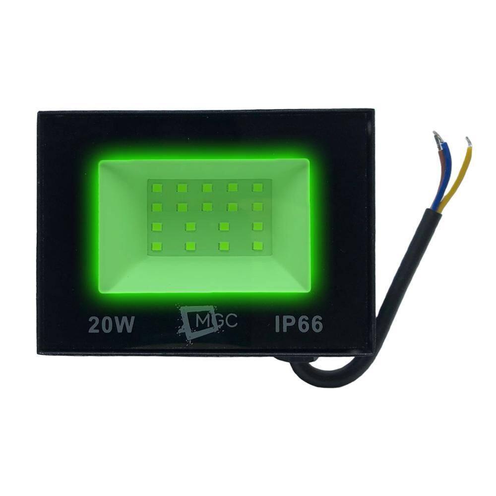 Refletor Holofote 20W Luz Verde A Prova D` Agua