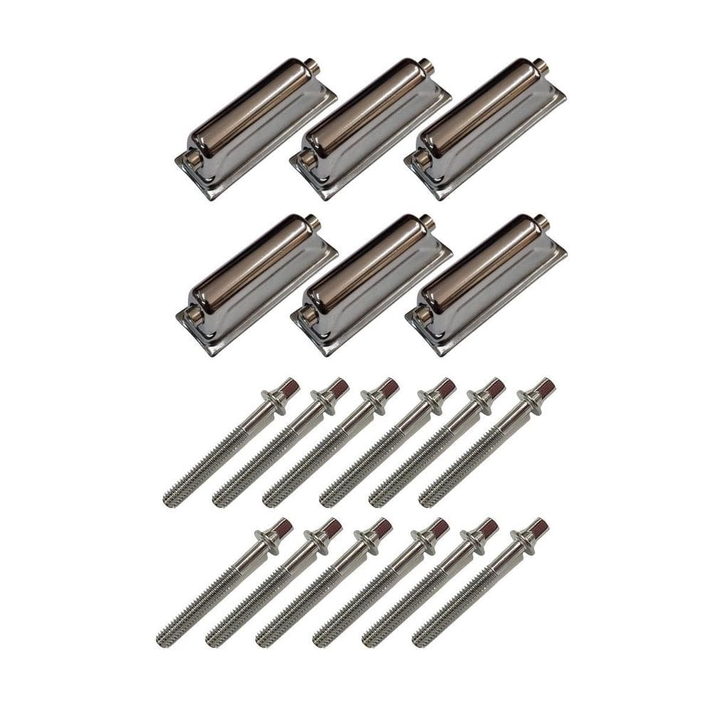 Canoas Caixa Bateria Cromada 2 Afinações 18.3 + 12 Parafusos