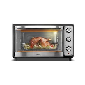 Forno Elétrico 65 Litros Philco Dupla Resistência Bancada Preto PFE65 127V