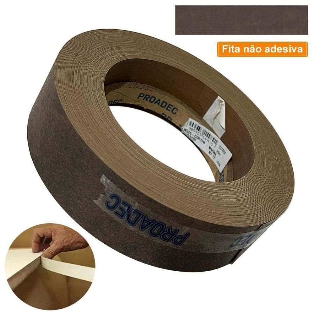 Fita De Borda PVC Corten Magma 22mm X 20m Proadec