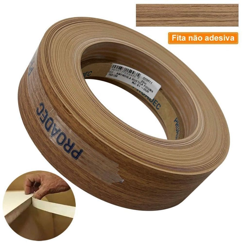 Fita De Borda PVC Amendola Rustica Prisma 22mm X 20m Proadec