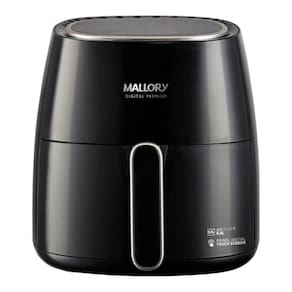 Fritadeira sem Óleo Mallory Air Fryer Digital Premium | 5,5 Litros, Timer, Preto/Prata