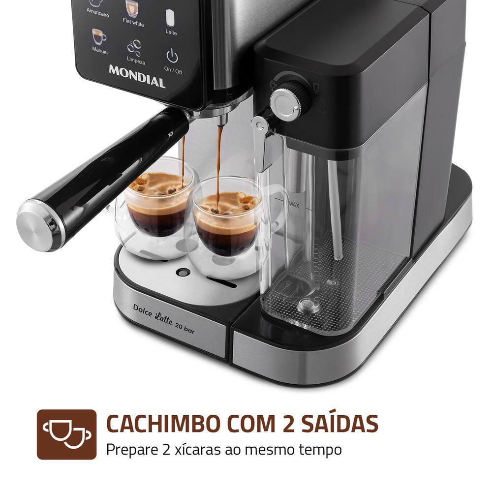 Cafeteira Espresso Mondial Dolce Latte C-28-ecl | Casas Bahia