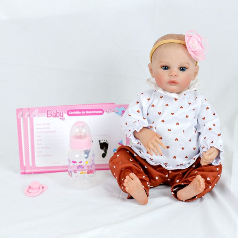 Boneca Bebê Reborn Laura Baby Luna - Shiny Toys