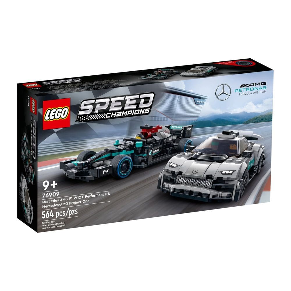 Blocos de Montar - Speed Champions - Mercedes-AMG F1 W12 E Performance e Mercedes-AMG Project One (76909) LEGO DO BRASIL