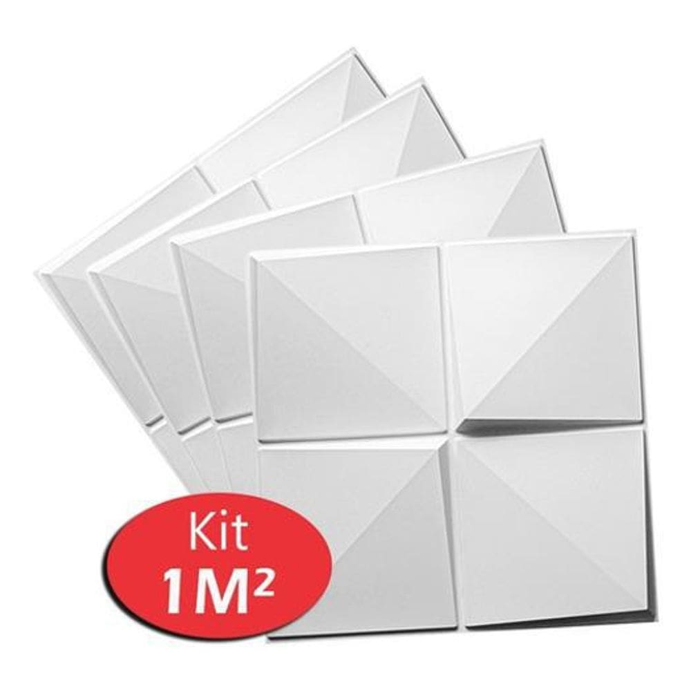 Revestimento 3D 50X50Cm Parede Placas Decorativas Luxo 1M