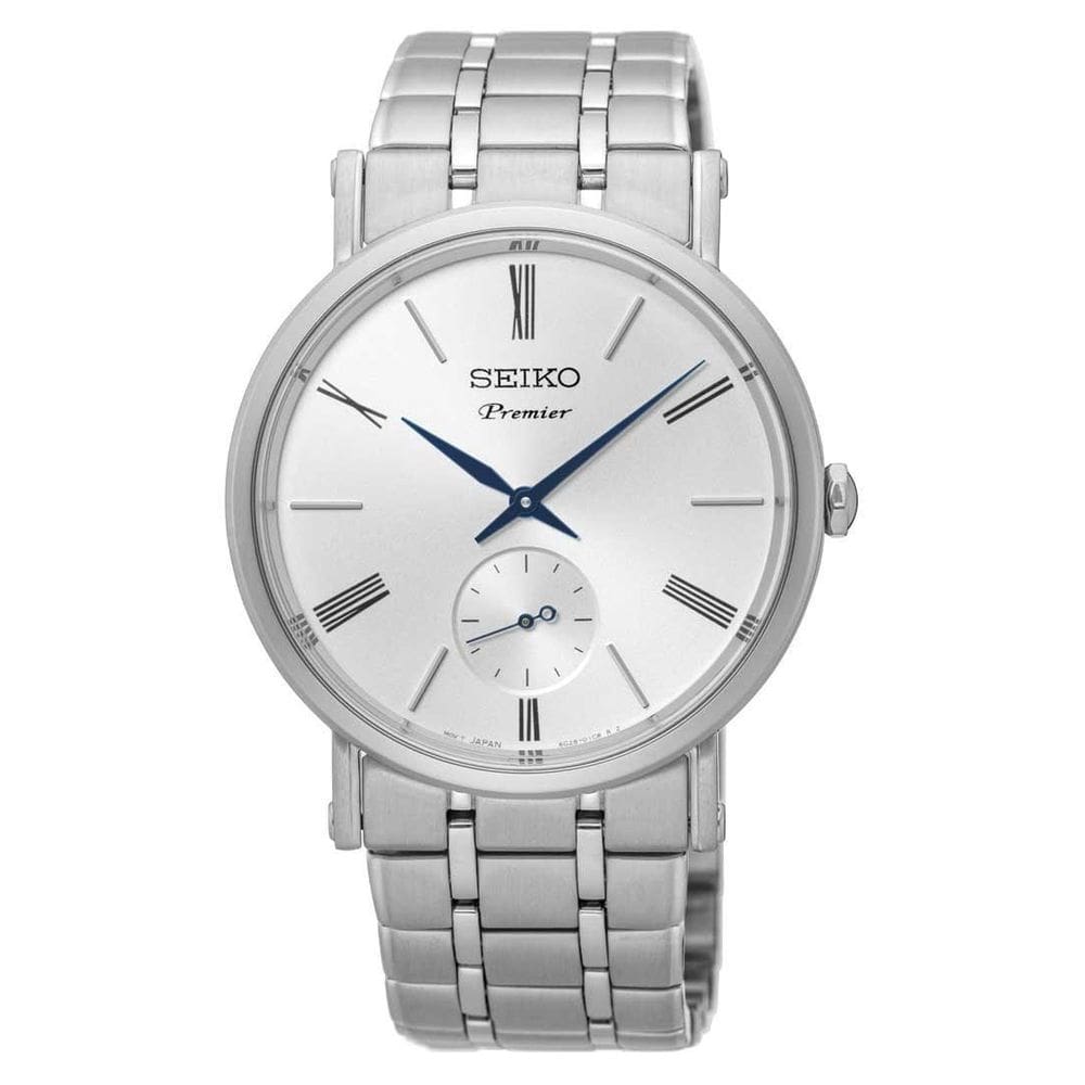 Relógio De Pulso Seiko Masculino Premier Srk033B1B3Sx Branco