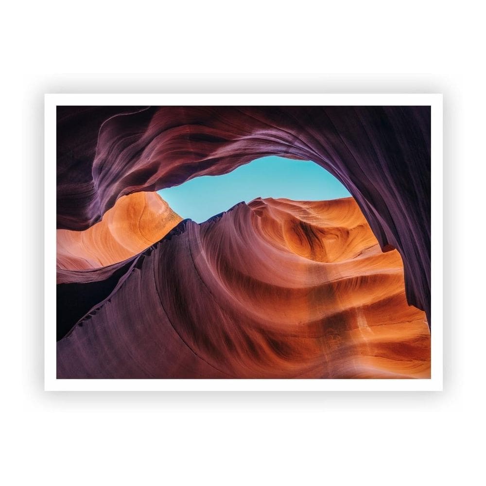 Quadro Decorativo Paisagens Variadas Com Moldura Branca 16