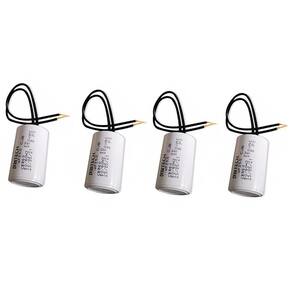 Kit 4 Capacitores 2 Fios Metalizados Para 8 Uf 250 Vac Mvm