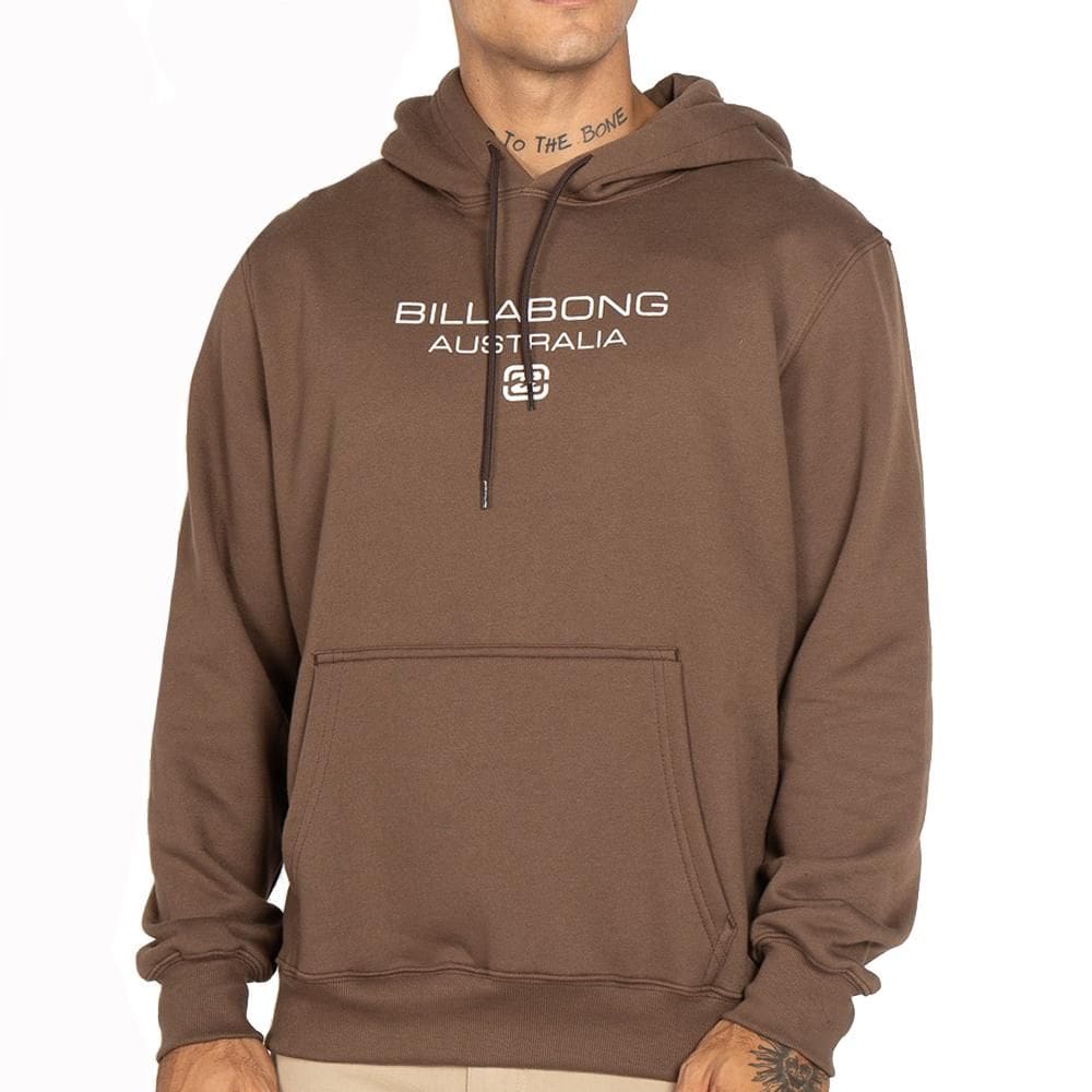 Moletom Billabong Canguru Throwback 280GRM WT25 Marrom