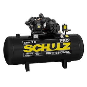 Compressor Ar Profissional 10 Pés 200 Litros 2HP 220v Schulz