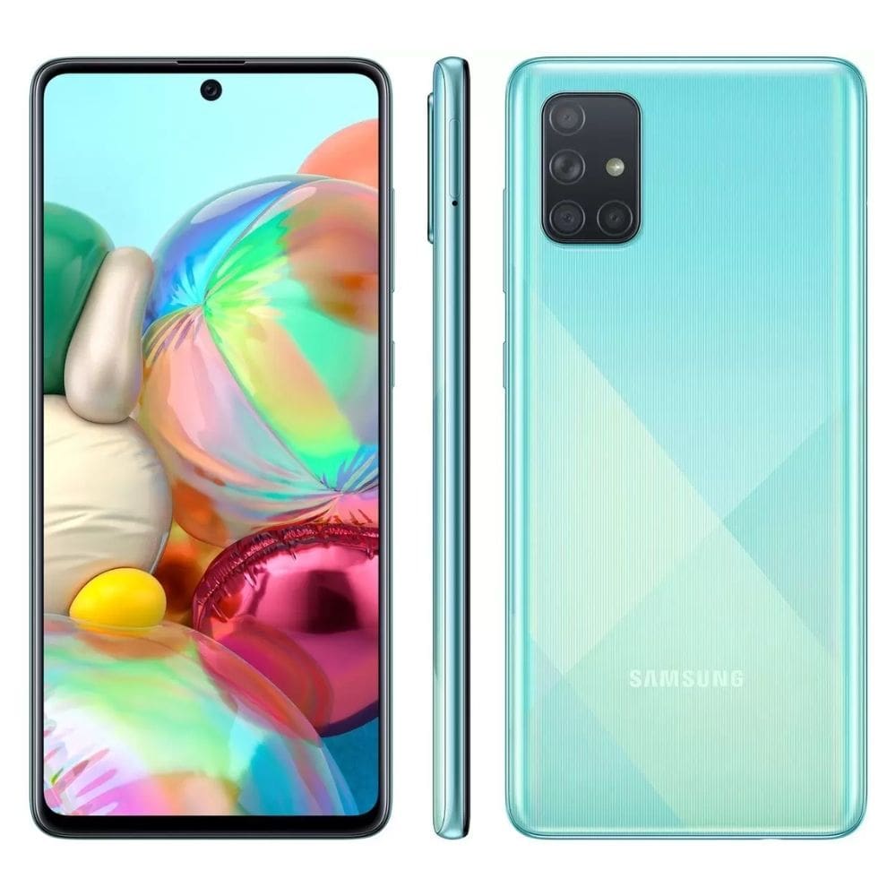 Usado: Samsung A71 128 GB Azul - Bom