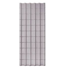 Kit com 20 Telhas Pvc Colonial 2,42m X 0,88m X 1,7mm 6 Ondas Lux Telhas Cinza